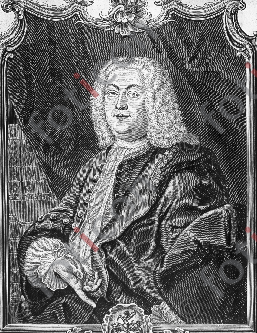 Johann Christoph Gottsched | Johann Christoph Gottsched - Foto simon-156-012-sw.jpg | foticon.de - Bilddatenbank für Motive aus Geschichte und Kultur